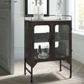 Brown Cabinet Bar Cart A4623