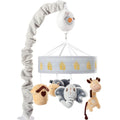 Gray Tan Jungle Animal Baby Crib Mobile K6337