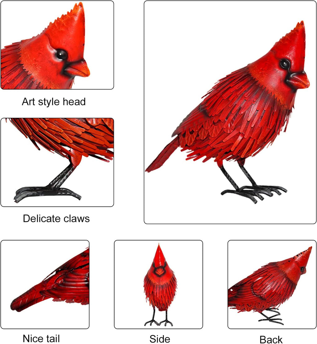 Red Bird Statue Garden Decor H32487