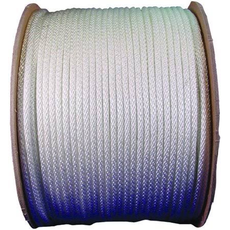 4 by 600 Foot Solid Braided Nylon Rope E136