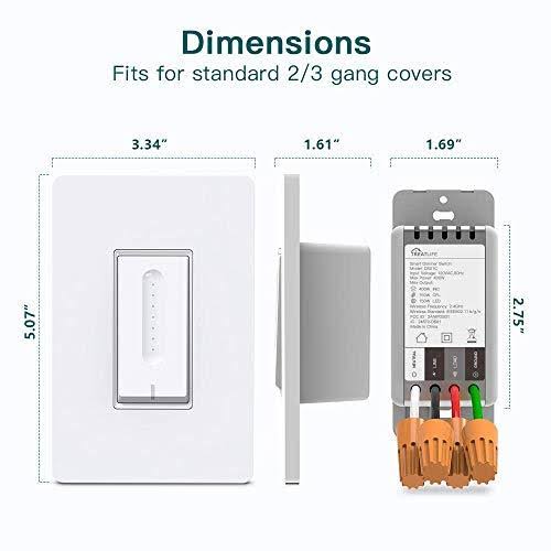 Smart Dimmer Switch WiFi Light Switch T791541