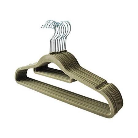 Beige Velvet Suit Hangers with Tie Bar (Case of 200) N26838