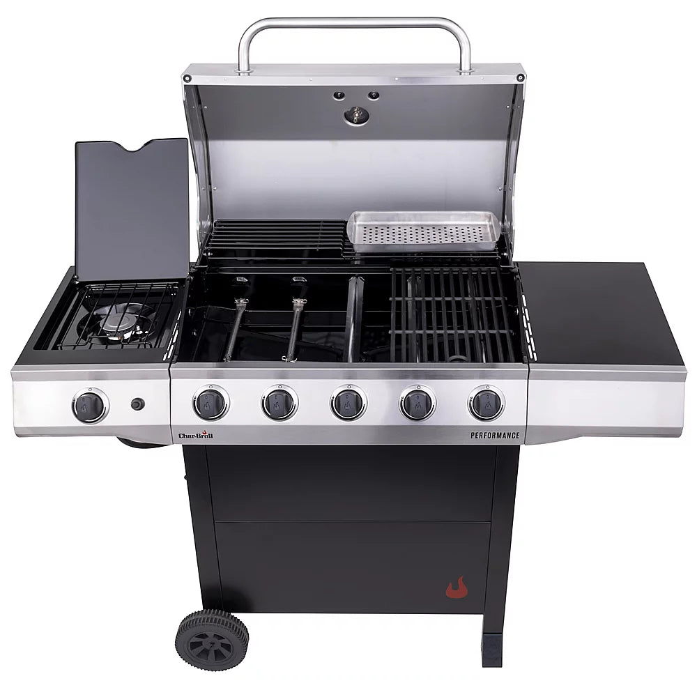 Stainless Steel Black 5-Burner Gas Grill Y65727