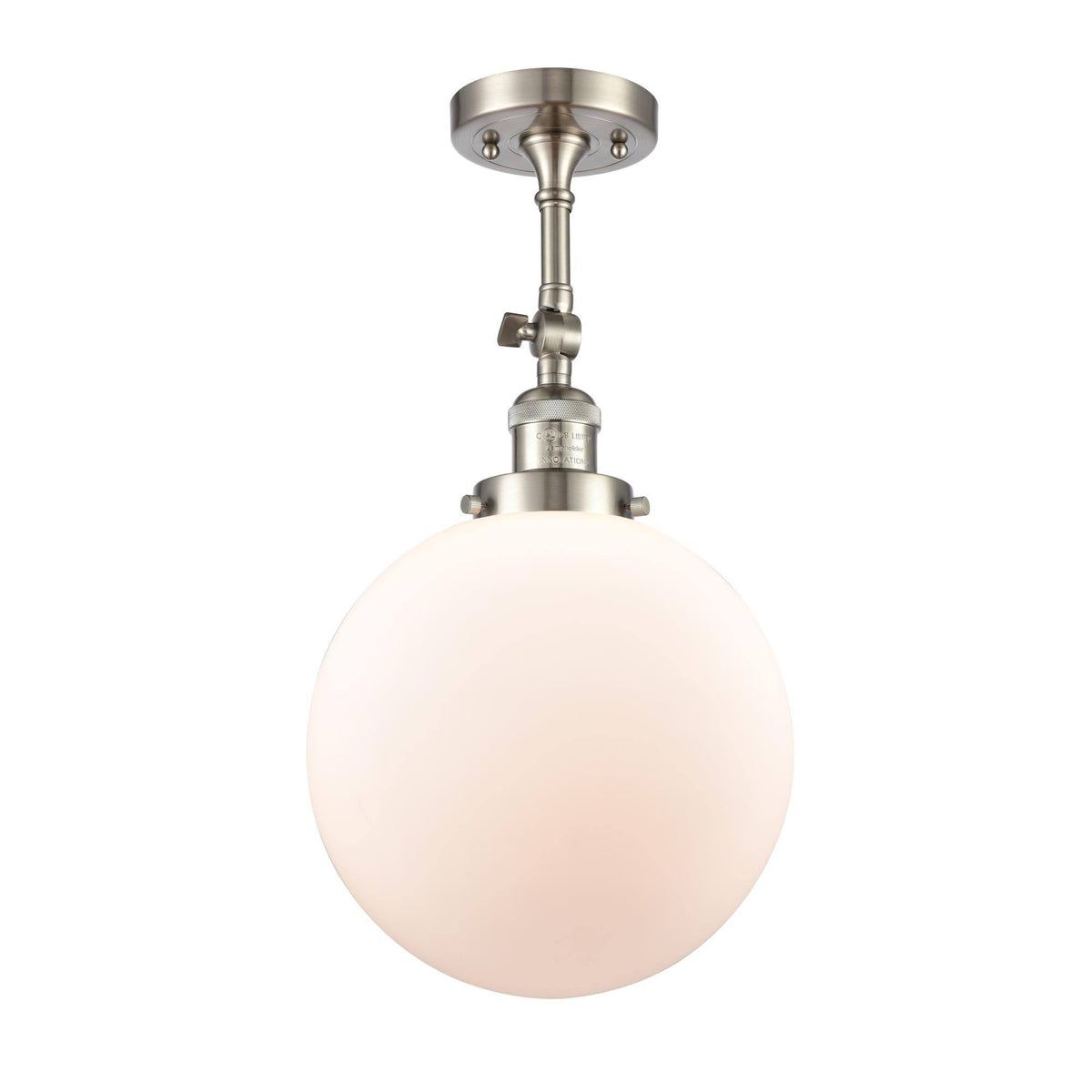 Brushed Satin Nickel Semi-Flush Mount Light M26298
