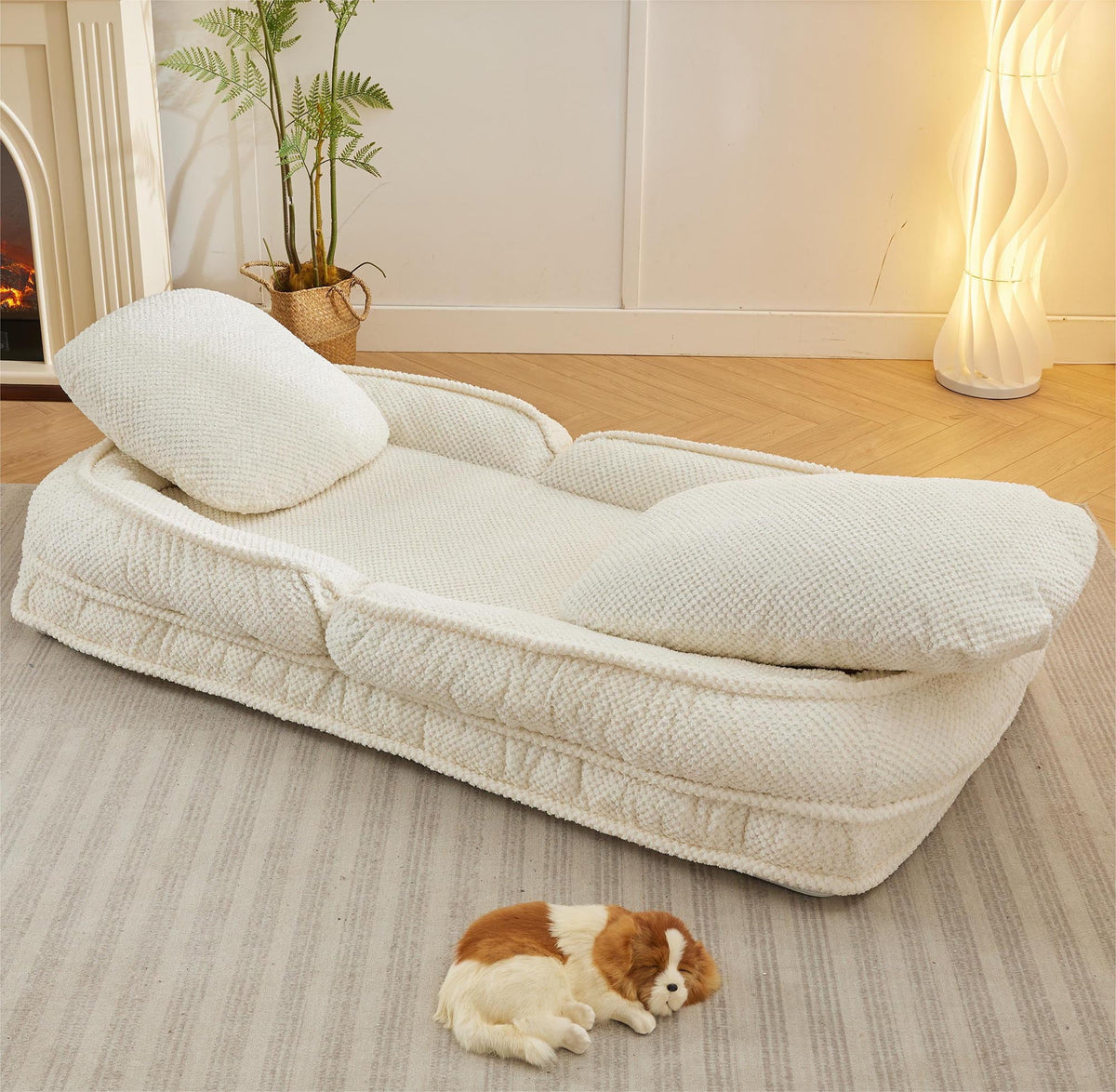 Lazy Sofa Couch Bed with 5 Adjustable Positions I52558