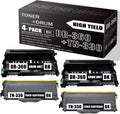 Black 4 Pks Drum Unit & Toner Cartridge for Brother Printer L7713