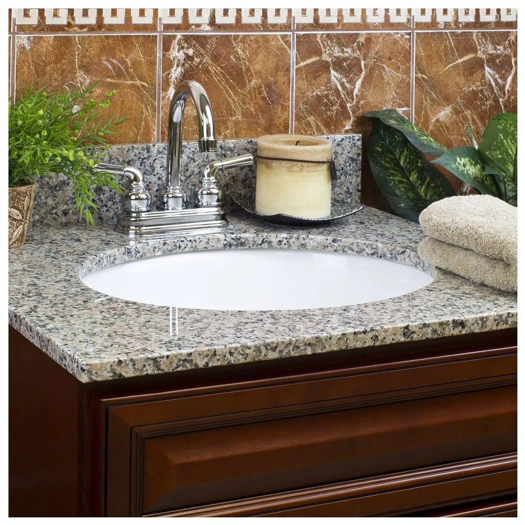 Single Vanity Top with Backsplash U4839
