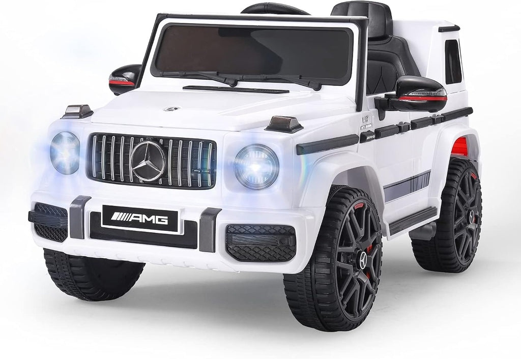 White 12V Ride On Car with Remote Control N680806