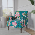 Modern Patterned Striped Accent Armchair Q797116