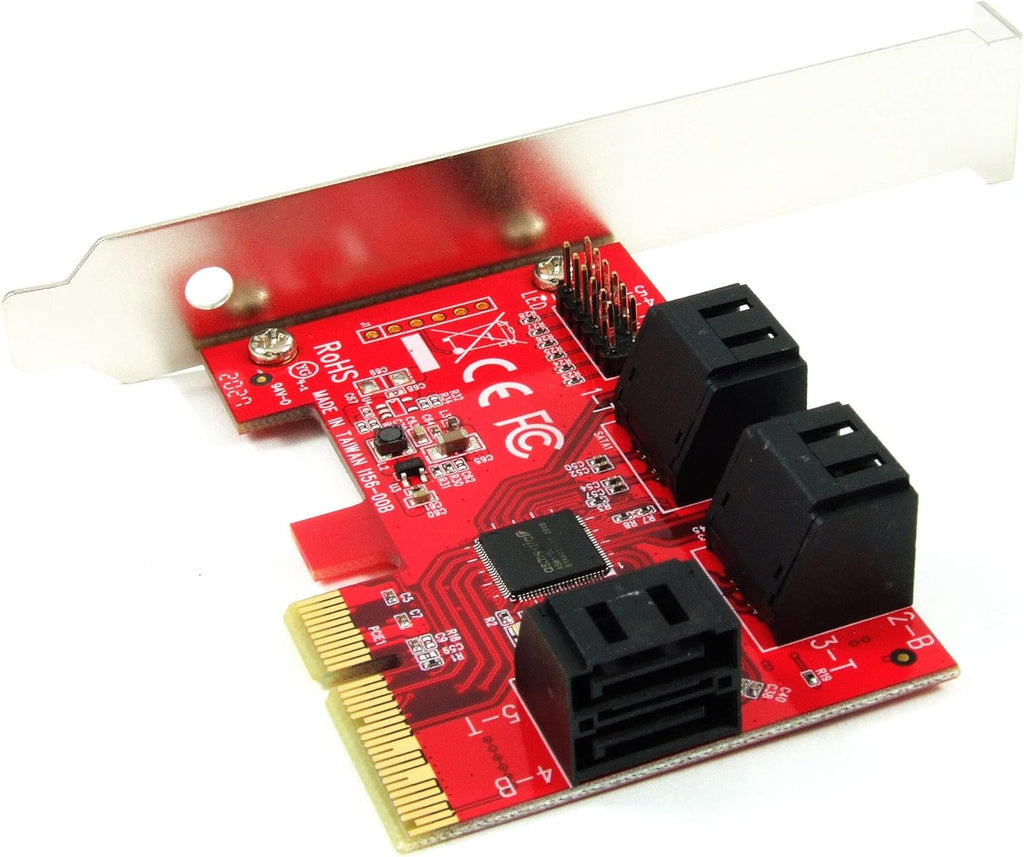6-Port SATA 6G PCI Express x4 Host Adapter Card, Pack of 2 K579175