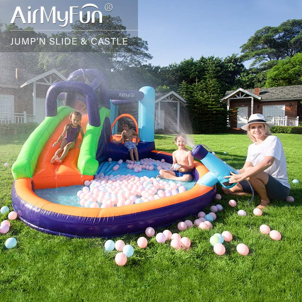 Inflatable Bounce House with Air Blower and Slide Y254
