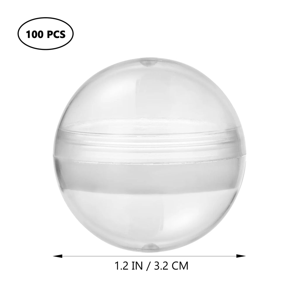 200 pcs Clear Plastic Fillable Balls G81665