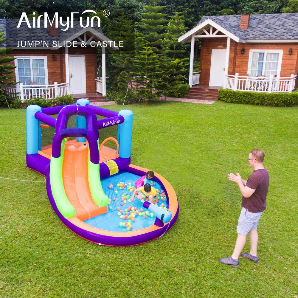 Inflatable Bounce House with Air Blower and Slide Y254