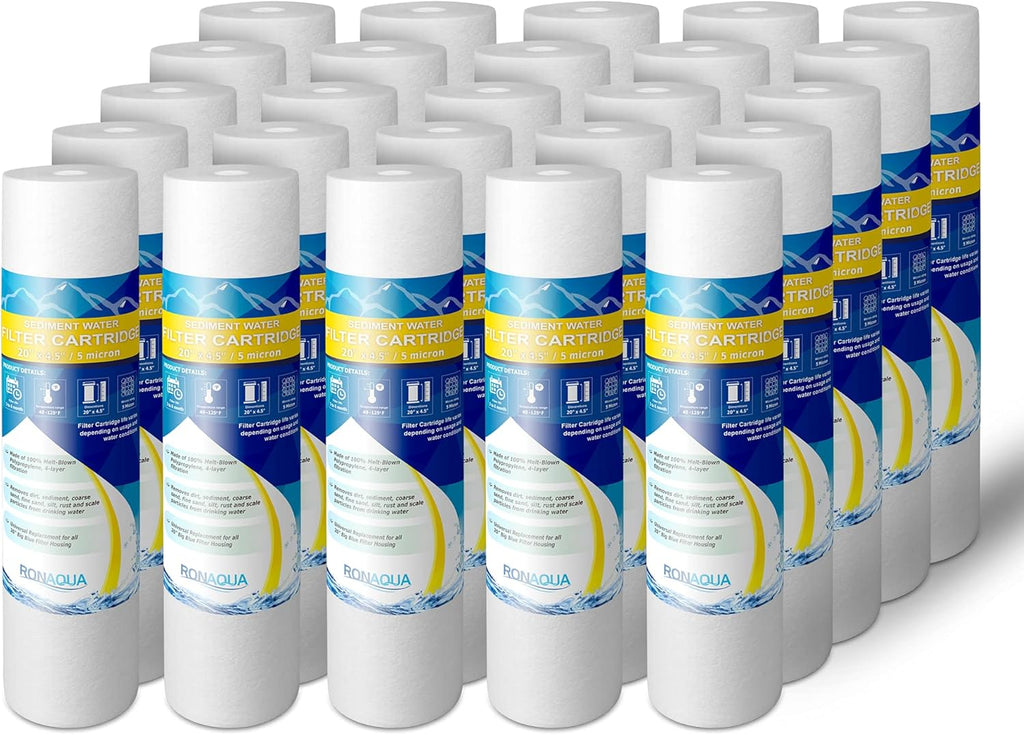 10 Pack 5 Micron 4.5" x 20 Sediment Replacement Water Filter Cartridges G118