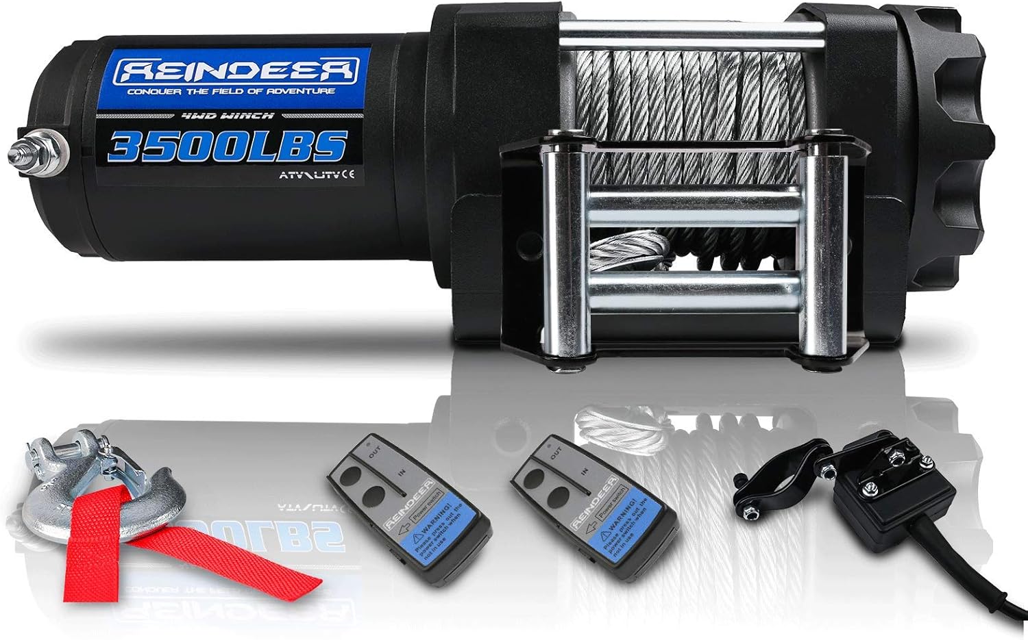 13000LBS 12V Electric Winch Kit with Synthetic Rope I73446