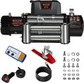 12000 lb 12V Electric Winch with Steel Wire Cable and Wireless Remote S77278