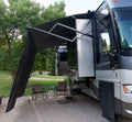 Black 17 x 8 Drop RV Awning EZ Zip Blocker J152
