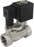 3/4 inch NPT Normally Open Stainless Steel Solenoid Valve Viton, 220 VDC P4275