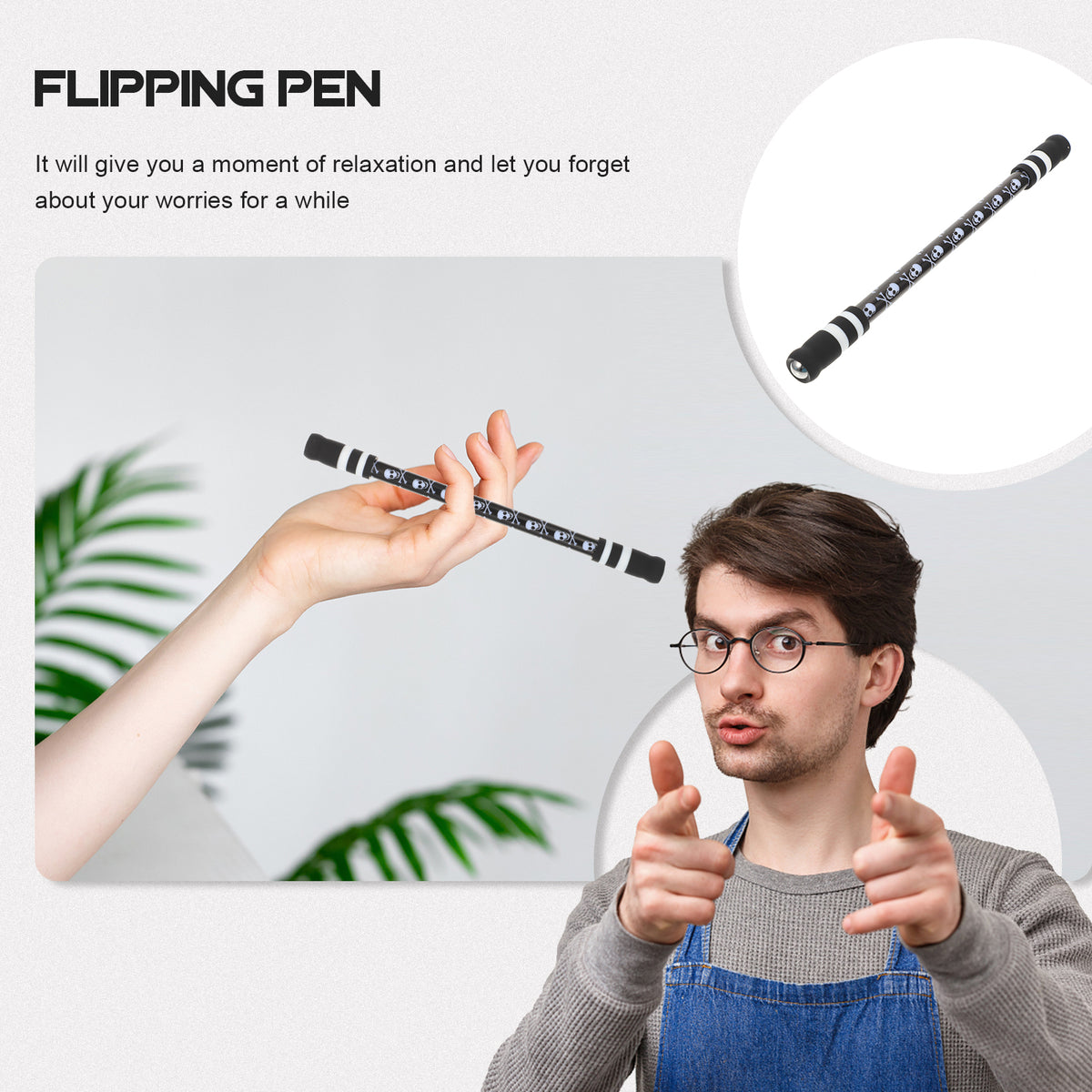 Pen Spinners Children's Toys Finger Skull Student M81931