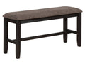Brown Fabric Counter Height Bench Z117975