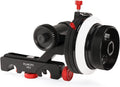 Follow Focus with A/B Hard Stops, Flexible Gear Belt & Speed Crank for 15mm Rod Support C854