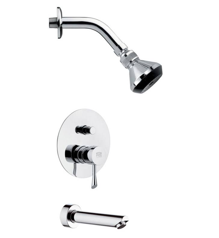 Chrome Tub and Shower Faucet K486