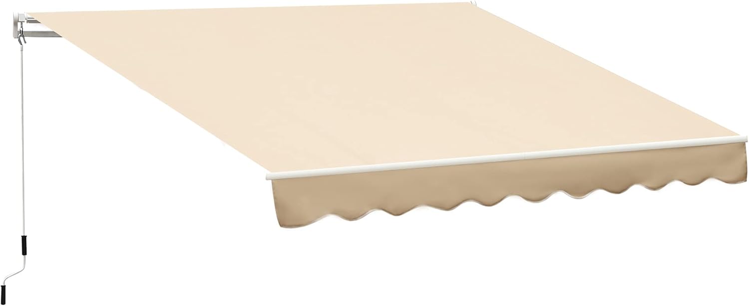 Wine Red Manual Retractable Awning E584222