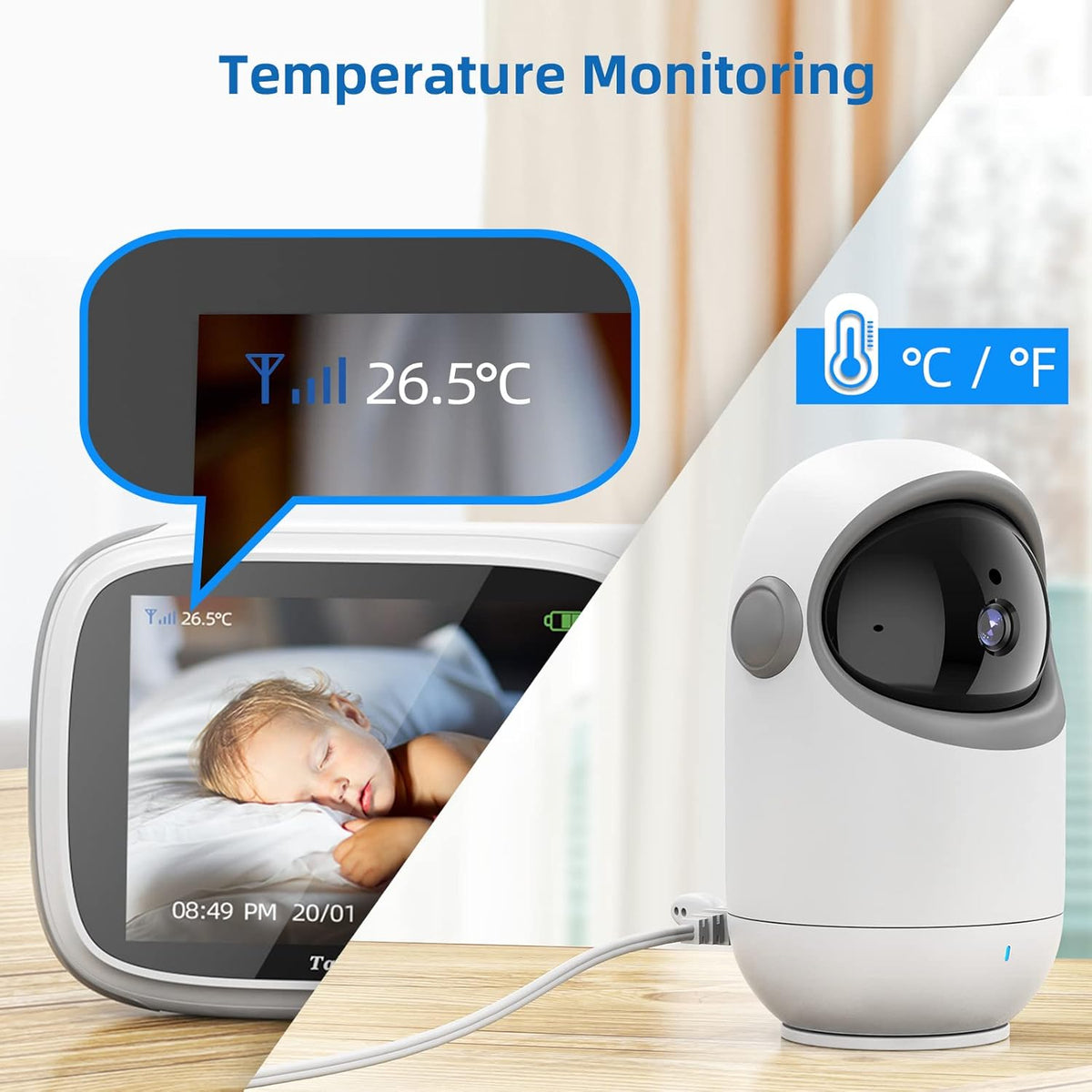 3.2 Baby Monitor with Camera and Audio No WiFi B514