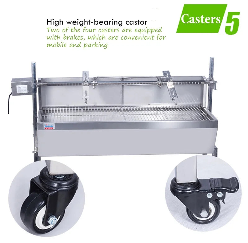 46inch Stainless Steel Electric Rotating Grill BBQ D3574