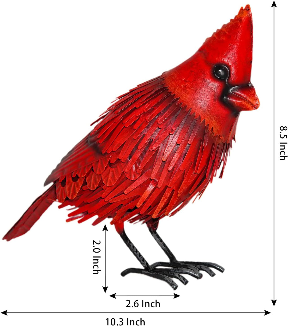 Red Bird Statue Garden Decor H32487