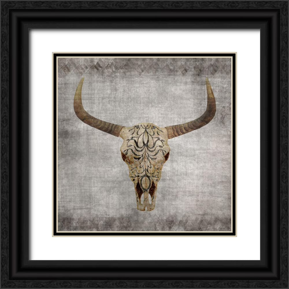 Black Ornate Wood Framed Art Print I3934
