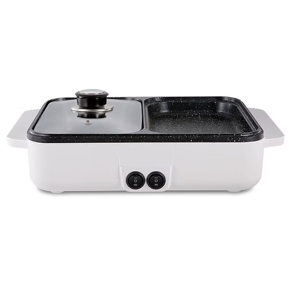 2 IN 1 Electric Grill Pan Hot Pot Barbecue Machine P2048