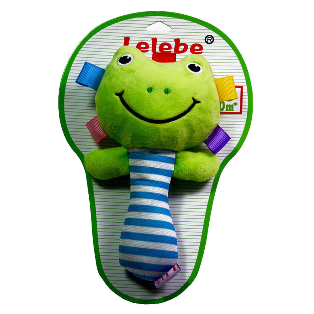 Frog Plush Rattle Toy for Infant Y99735