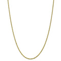 10k 2.25mm Diamond-cut Rope Chain U369