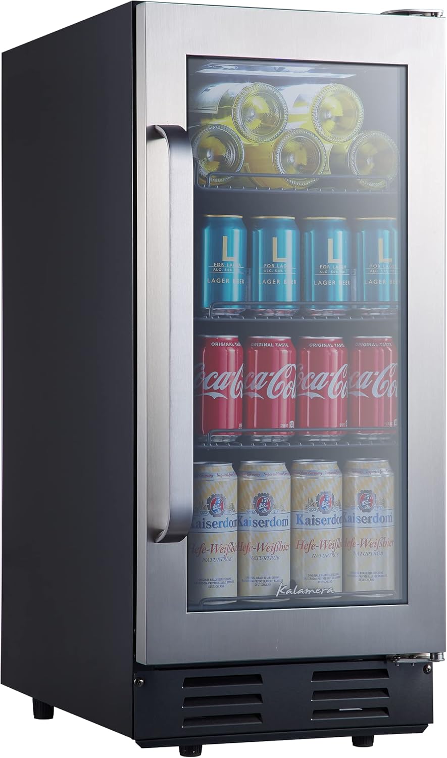 15 inch Beverage Cooler Refrigerator with Stainless Steel Door, 96 Cans Capacity P49895