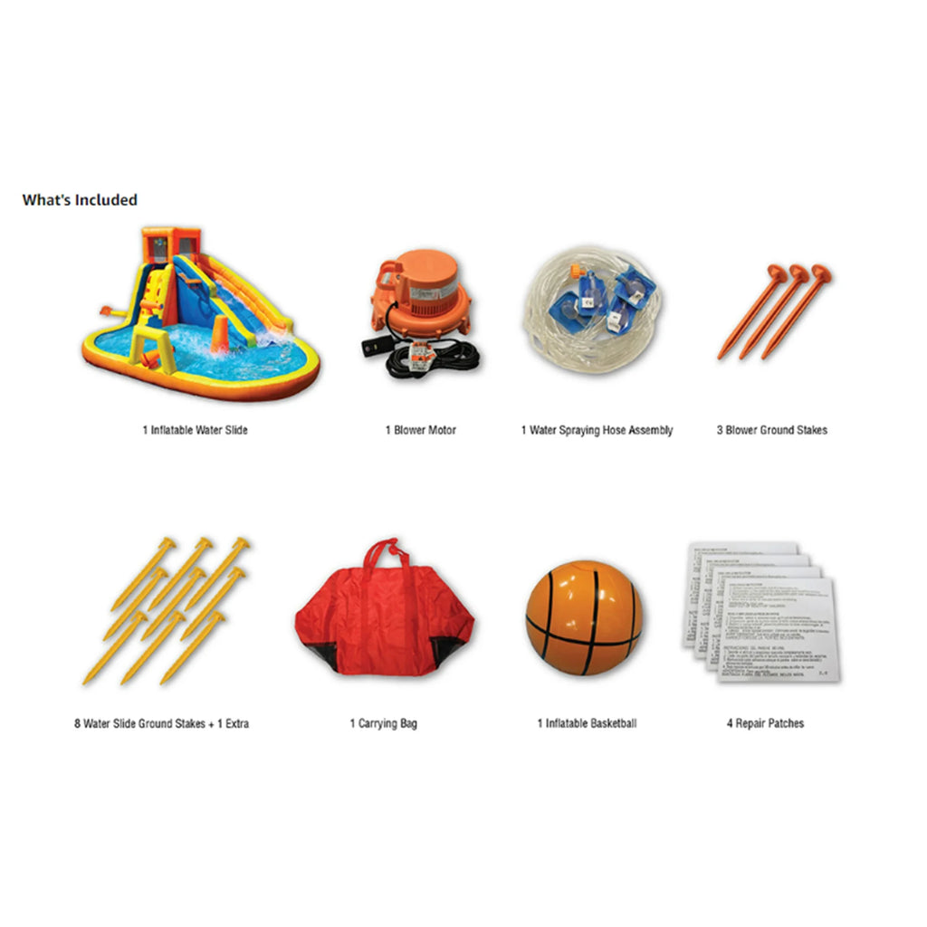 Inflatable Battle Blast Adventure Park with Motor and Battle Bop Combo D5697