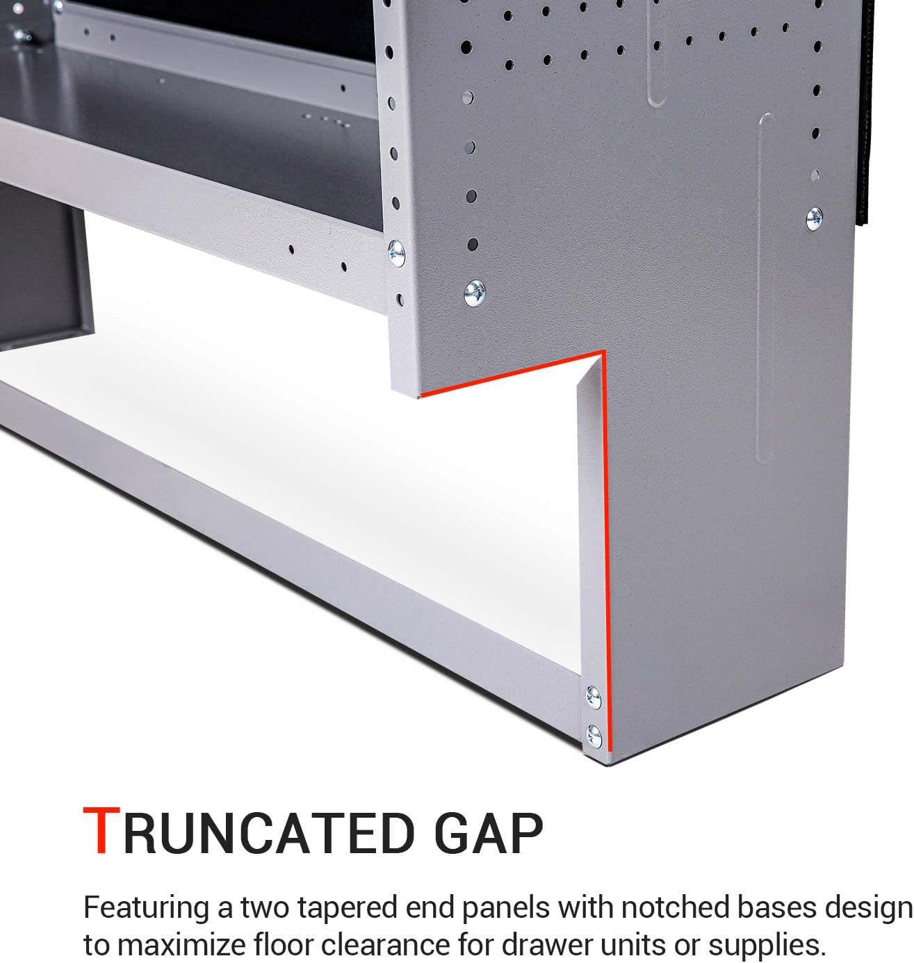 Steel Van Shelving Storage System, 52" W x 46" H x 13" D I4038