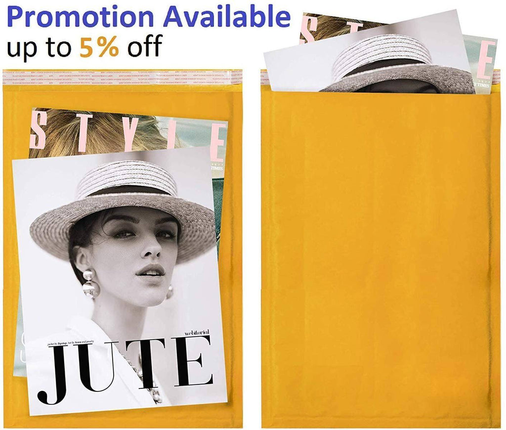 300 Pack Kraft Self Seal Bubble Mailers Padded Envelopes 10.5x22 x 15x22 A271336