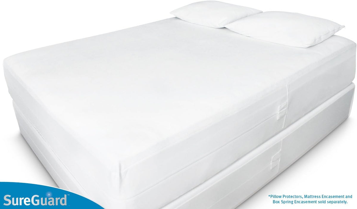 Cal King Mattress Encasement - 100% Waterproof, Bed Bug Proof - Zippered Six-Sided Cover I177540
