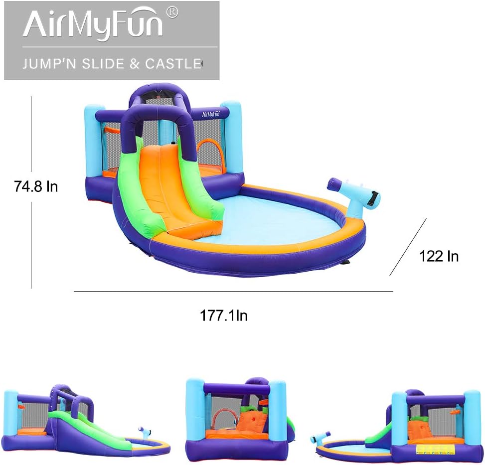 Inflatable Bounce House with Air Blower and Slide Y254