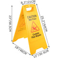 12 Pack Yellow Double Sided Plastic Wet Floor Sign J797648