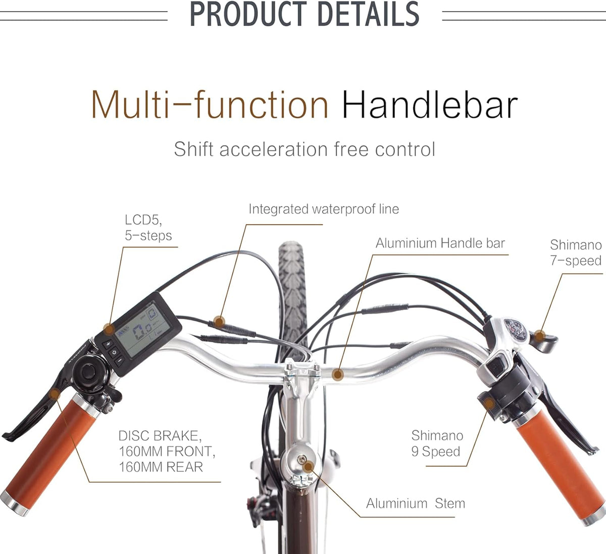 28 500W Electric Bicycle with 48V 12.8Ah Removable Battery E950518