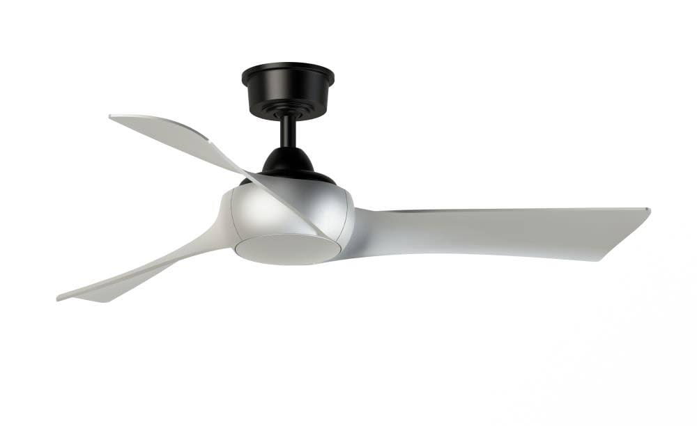 Black / Nickel Ceiling Fan with Brushed Nickel Blades Y881