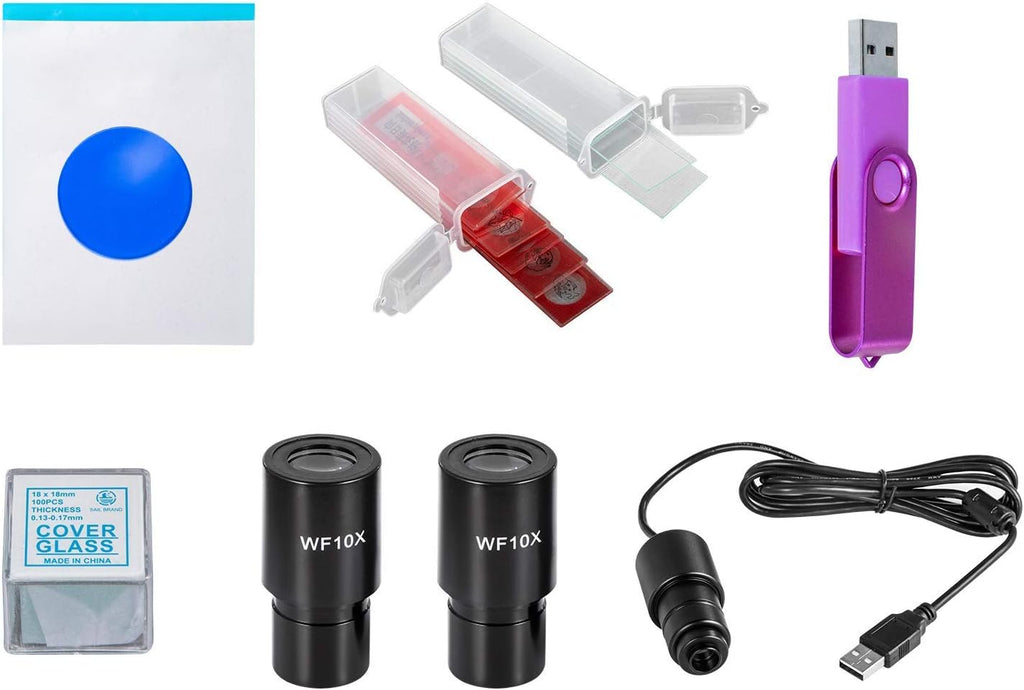 40X-2000X LED Digital Compound Microscope with 3MP Camera W8132