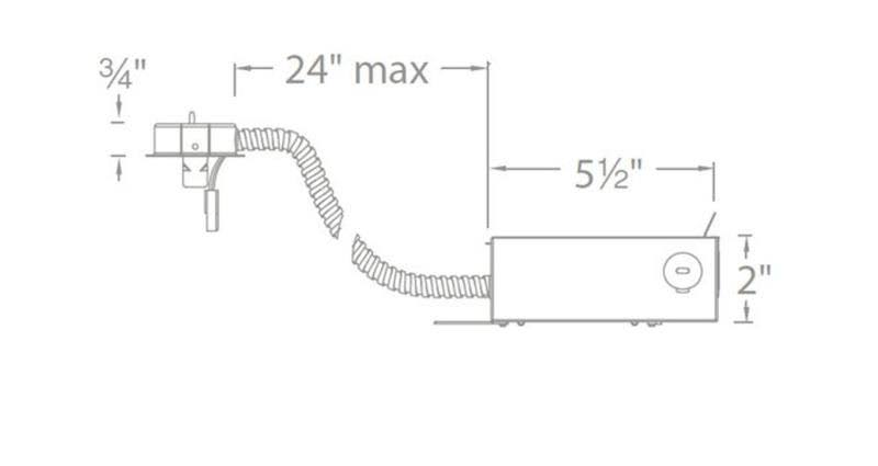 3.5 inch LED Remodel Housing - Non-IC Aluminum R8029