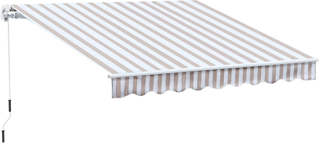 Wine Red Manual Retractable Awning E584222