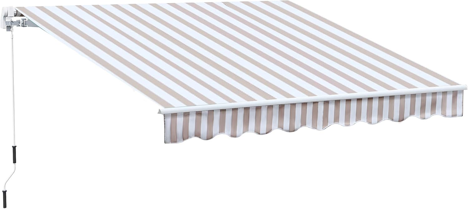 Wine Red Manual Retractable Awning E584222
