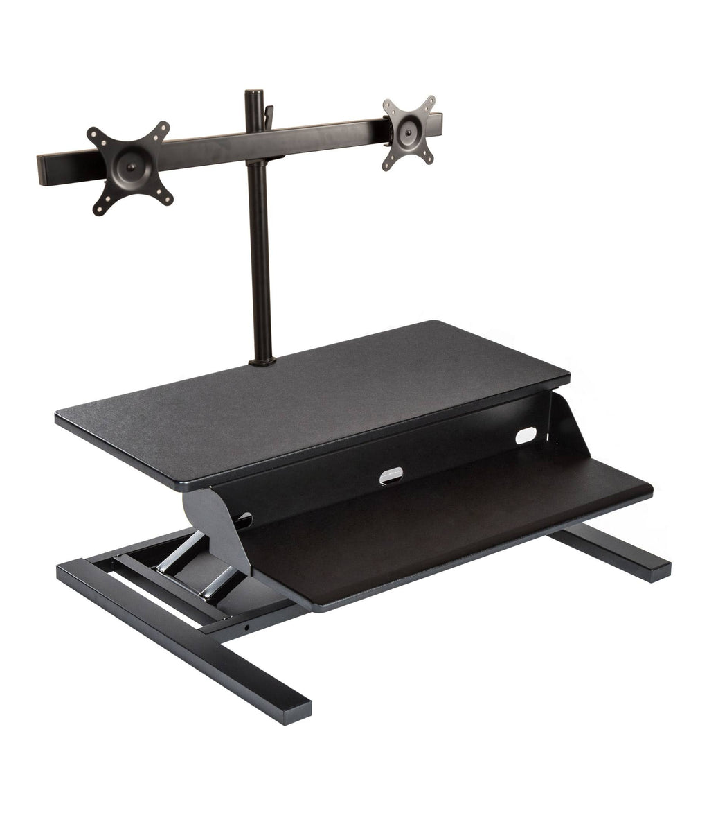 Adjustable Standing Desk Converter with Dual M I6446