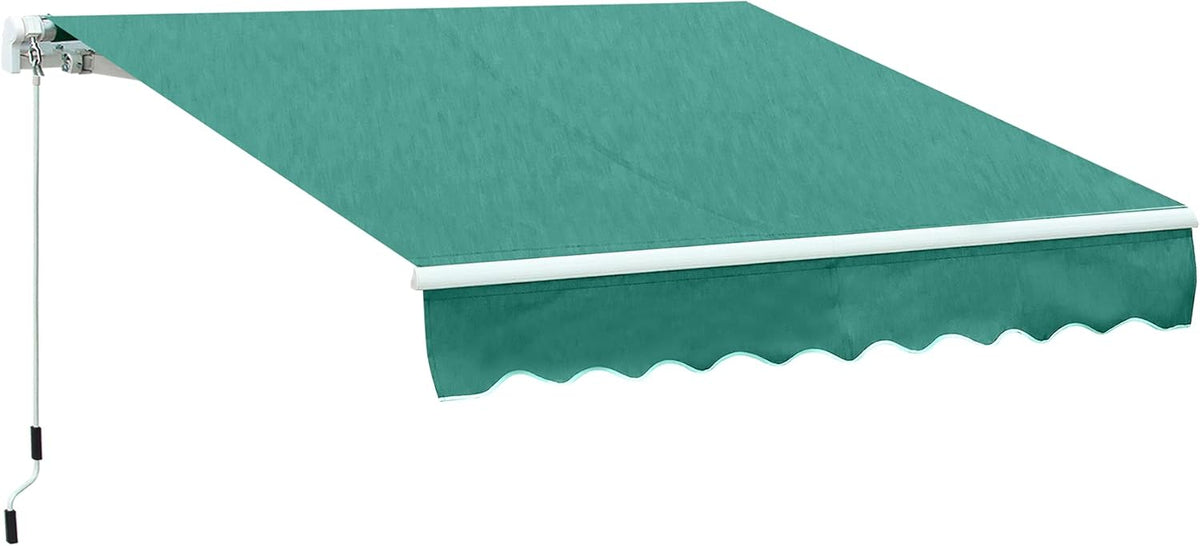 Wine Red Manual Retractable Awning E584222