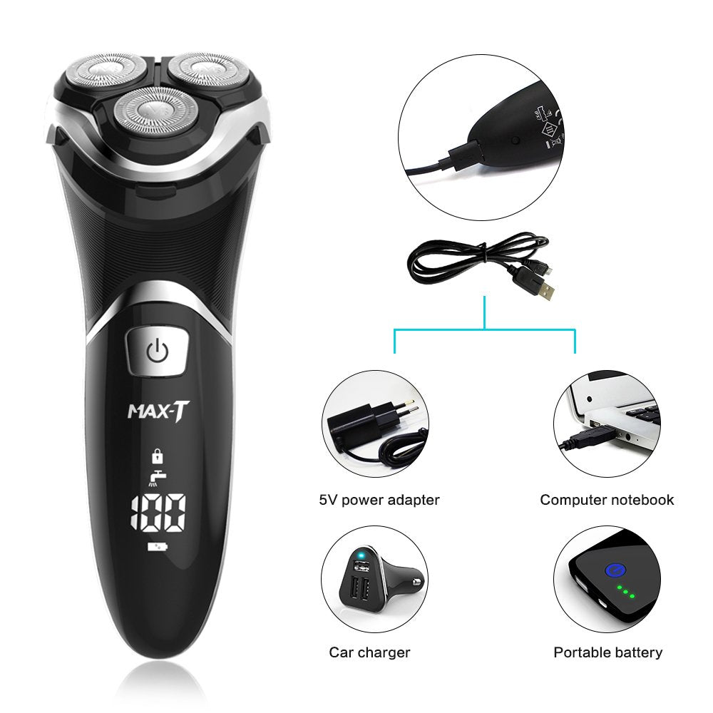 Electric Shaver Razor with Pop Up Trimmer, IPX7 Waterproof, Pack of 2 S57730